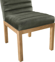 Evelyn Velvet Upholstered Dining Chair in Green - 901Green-C