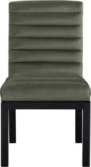 Evelyn Velvet Upholstered Dining Chair in Green - 902Green-C