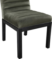 Evelyn Velvet Upholstered Dining Chair in Green - 902Green-C