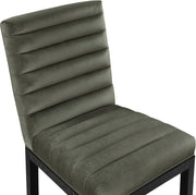 Evelyn Velvet Upholstered Dining Chair in Green - 902Green-C