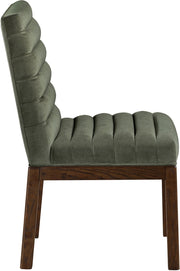 Evelyn Velvet Upholstered Dining Chair in Green - 903Green-C