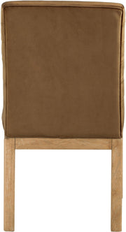Evelyn Velvet Upholstered Dining Chair in Saddle - 901Saddle-C