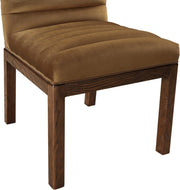 Evelyn Velvet Upholstered Dining Chair in Saddle - 903Saddle-C