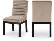 Evelyn Velvet Upholstered Dining Chair in Taupe - 902Taupe-C