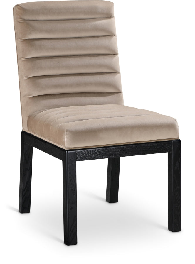 Evelyn Velvet Upholstered Dining Chair in Taupe - 902Taupe-C