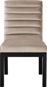 Evelyn Velvet Upholstered Dining Chair in Taupe - 902Taupe-C