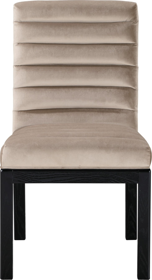 Evelyn Velvet Upholstered Dining Chair in Taupe - 902Taupe-C