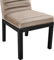 Evelyn Velvet Upholstered Dining Chair in Taupe - 902Taupe-C