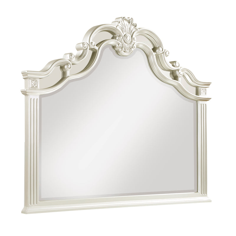 Ever Champagne Mirrored Upholstered Panel Bedroom Set - Gate FurnitureBedroom Set