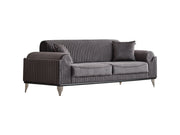 Everest 3-pieces (Sofa & Loveseat & Chair) Livingroom Set Grey in Grey - 101-EVE-LUP15-321