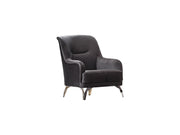 Everest 3-pieces (Sofa & Loveseat & Chair) Livingroom Set Grey in Grey - 101-EVE-LUP15-321