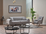 Everest 3-pieces (Sofa & Loveseat & Chair) Livingroom Set Light Grey in Light Grey - 101-EVE-LUP18-321