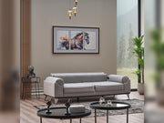 Everest 3-pieces (Sofa & Loveseat & Chair) Livingroom Set Light Grey in Light Grey - 101-EVE-LUP18-321
