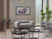 Everest 3-pieces (Sofa & Loveseat & Chair) Livingroom Set Light Grey in Light Grey - 101-EVE-LUP18-321
