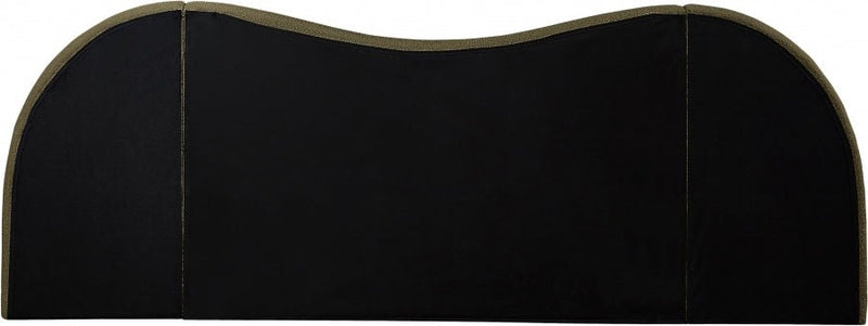 Everest Boucle Fabric Queen Bed (3 Boxes) Olive - Gate FurnitureQueen Bed