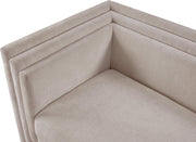 Everett 67" Chenille Fabric Upholstered Loveseat in Beige - 44068Beige-L