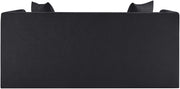 Everett 67" Chenille Fabric Upholstered Loveseat in Black - 44068Black-L