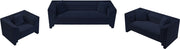 Everett 67" Chenille Fabric Upholstered Loveseat in Blue - 44068Navy-L