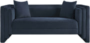Everett 67" Chenille Fabric Upholstered Loveseat in Blue - 44068Navy-L