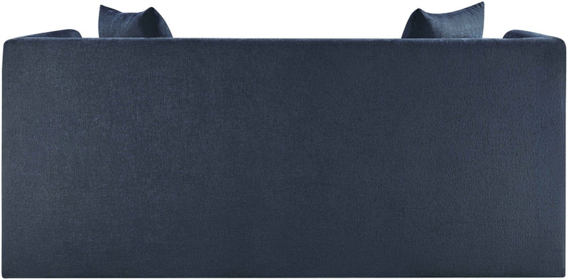 Everett 67" Chenille Fabric Upholstered Loveseat in Blue - 44068Navy-L
