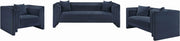 Everett 67" Chenille Fabric Upholstered Loveseat in Blue - 44068Navy-L