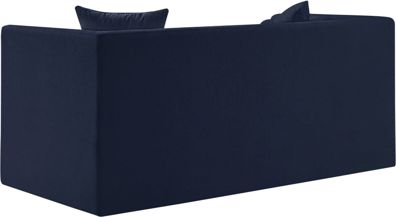 Everett 67" Chenille Fabric Upholstered Loveseat in Blue - 44068Navy-L
