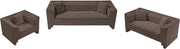 Everett 67" Chenille Fabric Upholstered Loveseat in Brown - 44068Brown-L