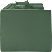 Everett 67" Chenille Fabric Upholstered Loveseat in Green - 44068Green-L
