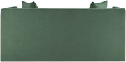 Everett 67" Chenille Fabric Upholstered Loveseat in Green - 44068Green-L