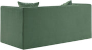Everett 67" Chenille Fabric Upholstered Loveseat in Green - 44068Green-L