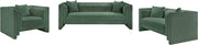 Everett 67" Chenille Fabric Upholstered Loveseat in Green - 44068Green-L