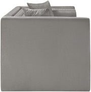 Everett 67" Chenille Fabric Upholstered Loveseat in Grey - 44068Grey-L
