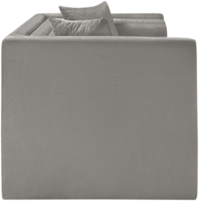 Everett 67" Chenille Fabric Upholstered Loveseat in Grey - 44068Grey-L