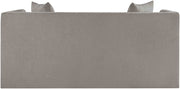 Everett 67" Chenille Fabric Upholstered Loveseat in Grey - 44068Grey-L