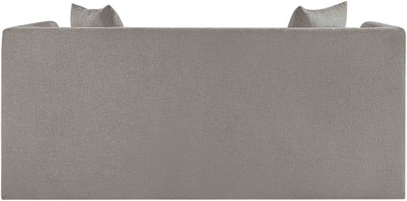 Everett 67" Chenille Fabric Upholstered Loveseat in Grey - 44068Grey-L