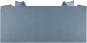 Everett 67" Chenille Fabric Upholstered Loveseat in Light Blue - 44068LtBlu-L