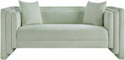 Everett 67" Chenille Fabric Upholstered Loveseat in Mint - 44068Mint-L
