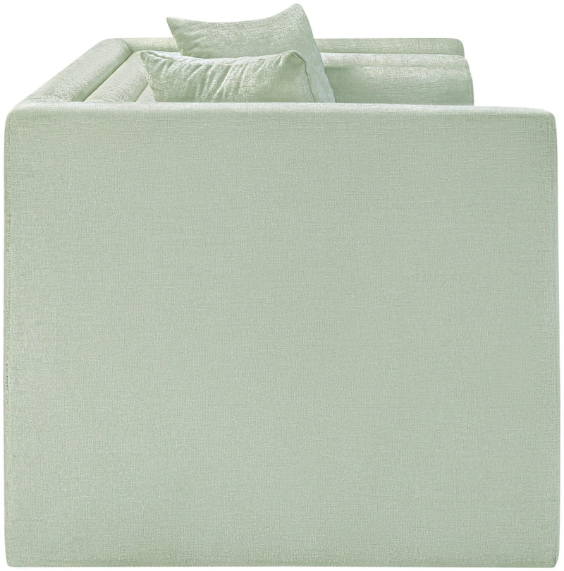 Everett 67" Chenille Fabric Upholstered Loveseat in Mint - 44068Mint-L