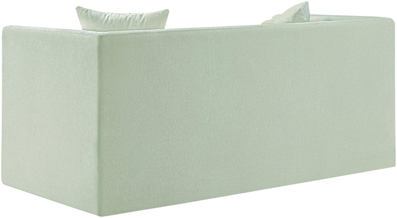 Everett 67" Chenille Fabric Upholstered Loveseat in Mint - 44068Mint-L
