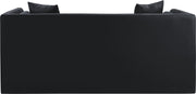 Everett 67" Vegan Leather Upholstered Loveseat in Black - 44067Black-L