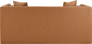 Everett 67" Vegan Leather Upholstered Loveseat in Cognac - 44067Cognac-L