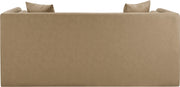 Everett 67" Vegan Leather Upholstered Loveseat in Natural - 44067Tan-L