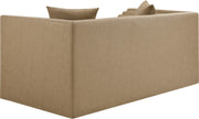 Everett 67" Vegan Leather Upholstered Loveseat in Natural - 44067Tan-L