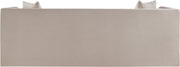 Everett 88.5" Chenille Fabric Upholstered Sofa in Beige - 44068Beige-S