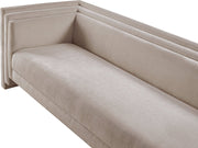 Everett 88.5" Chenille Fabric Upholstered Sofa in Beige - 44068Beige-S