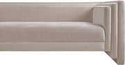 Everett 88.5" Chenille Fabric Upholstered Sofa in Beige - 44068Beige-S
