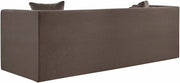 Everett 88.5" Chenille Fabric Upholstered Sofa in Brown - 44068Brown-S