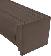 Everett 88.5" Chenille Fabric Upholstered Sofa in Brown - 44068Brown-S