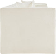 Everett 88.5" Chenille Fabric Upholstered Sofa in Cream - 44068Cream-S