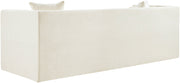 Everett 88.5" Chenille Fabric Upholstered Sofa in Cream - 44068Cream-S